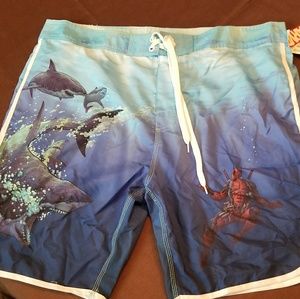 New Deadpool Swim Trunks SZ med